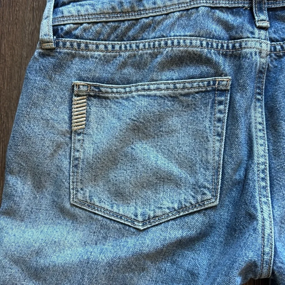 Anthropologie PAIGE Sierra High Rise Denim Overalls Distressed